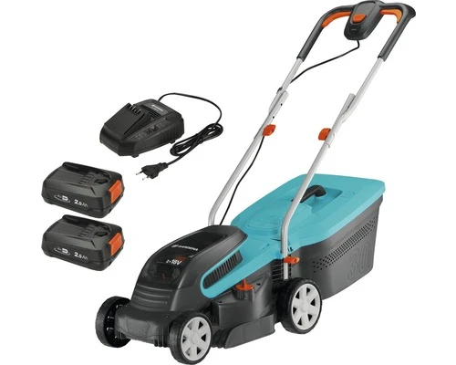 GARDENA Accu Grasmaaier PowerMax 32/36 V Met Grasschaar ComfortCut P4A Incl. 2 Accu's 18 V En Lader - Afbeelding 2