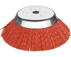 LESSMANN Conische Borstels Ø 180 PP Rood, 1,6 Mm Boring 25,4 Mm