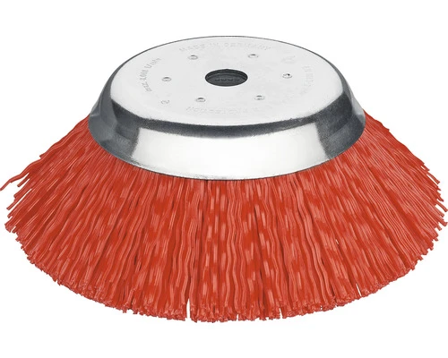LESSMANN Conische Borstels Ø 180 PP Rood, 1,6 Mm Boring 25,4 Mm